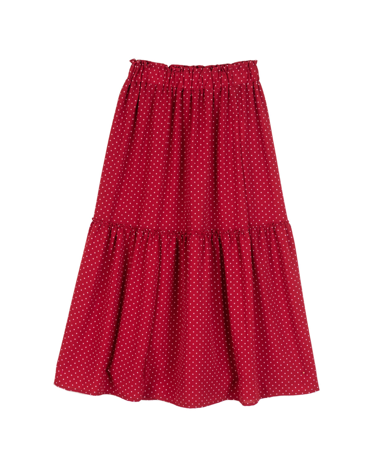 Falda Lara - Rojo con puntos