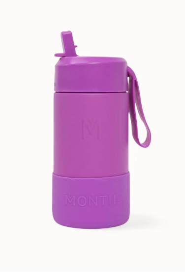 MontiiCo Fusion Drink Bottle Sipper 350ml - Fuchsia