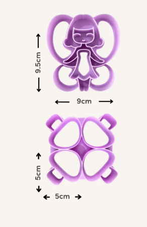Lunch Punch Sandwich Cutters Pairs- Fairy - Imagen 2