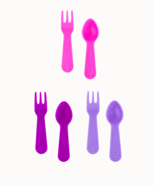 Lunch Box Fork and Spoon Set - Blush