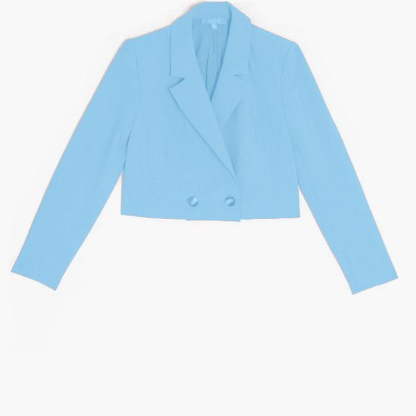 Blazer Crop - Celeste