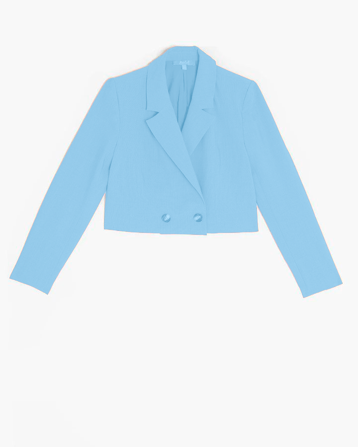 Blazer Crop - Celeste