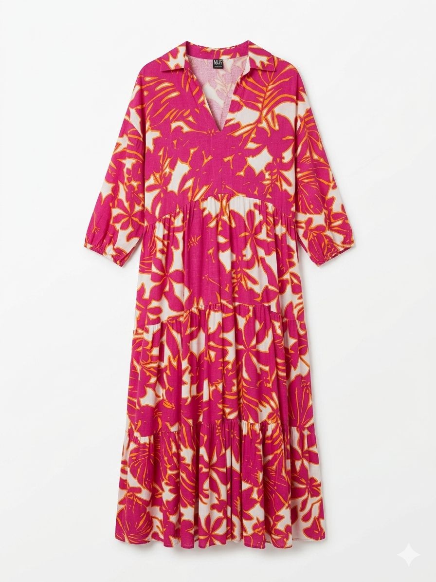 Vestido Camila - Fucsia