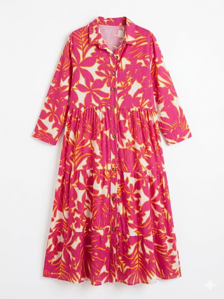 Vestido Maria - Fucsia