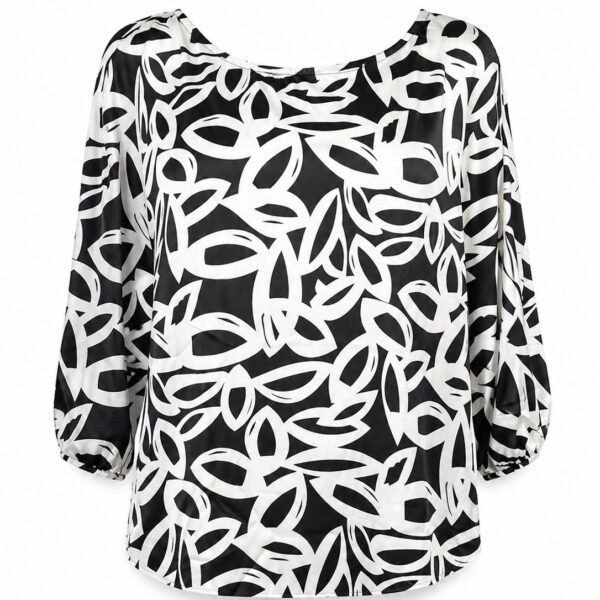 Blusa Kira - Blanco/negro