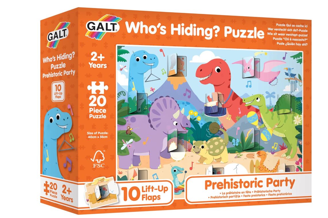 Who’s Hiding Puzzle – Prehistoric Party GALT