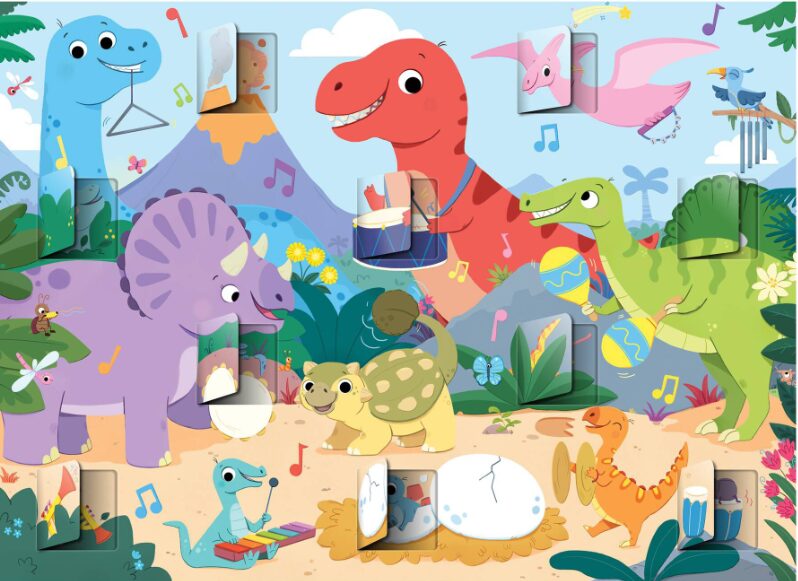Who’s Hiding Puzzle – Prehistoric Party GALT - Imagen 2
